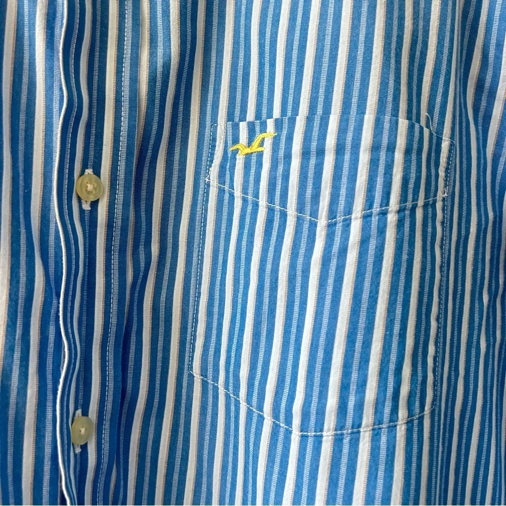 Blue Striped Men's Shirt - Picture 2 of 4